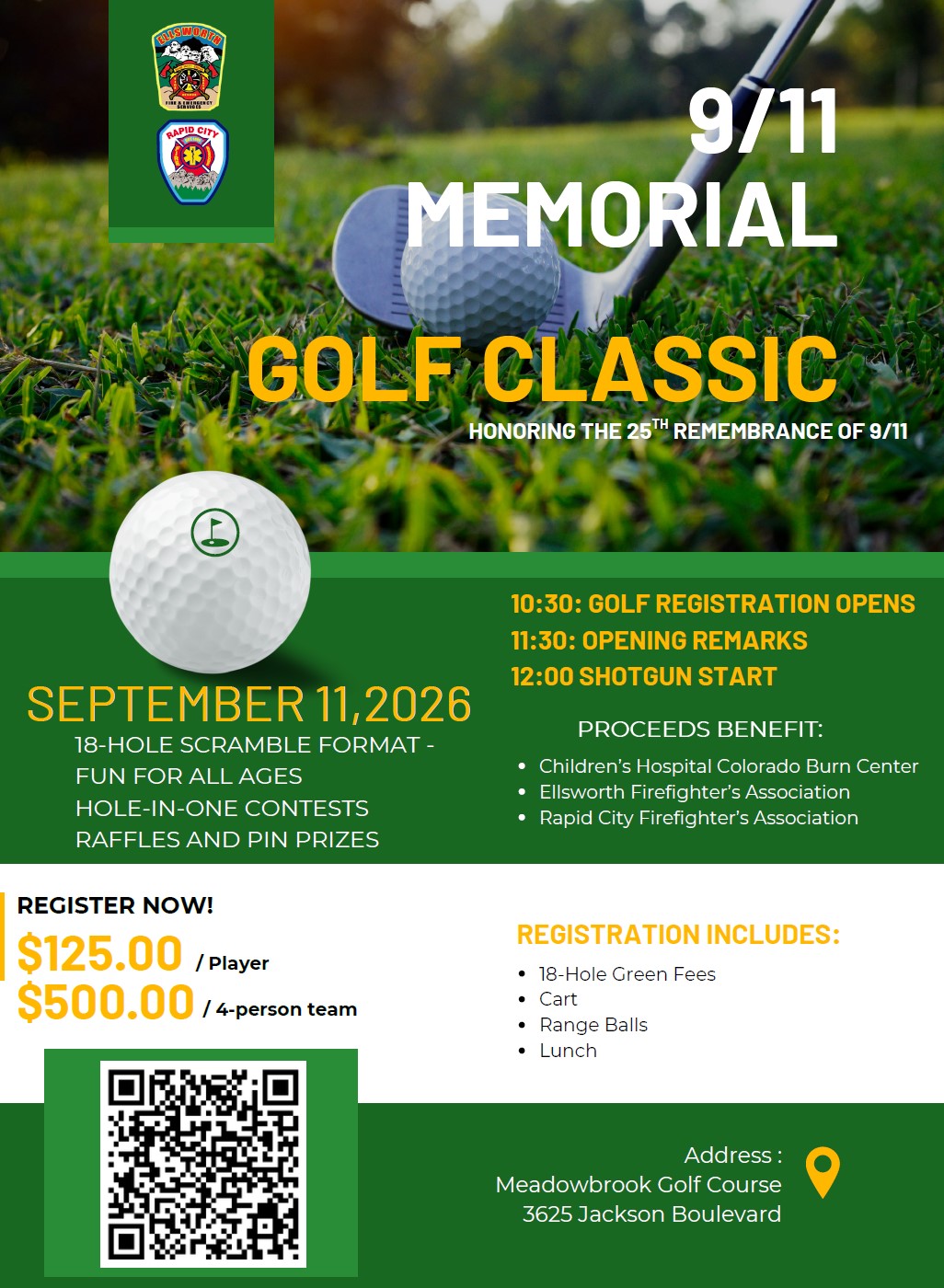 Golf Flyer 911 Memorial Tournament