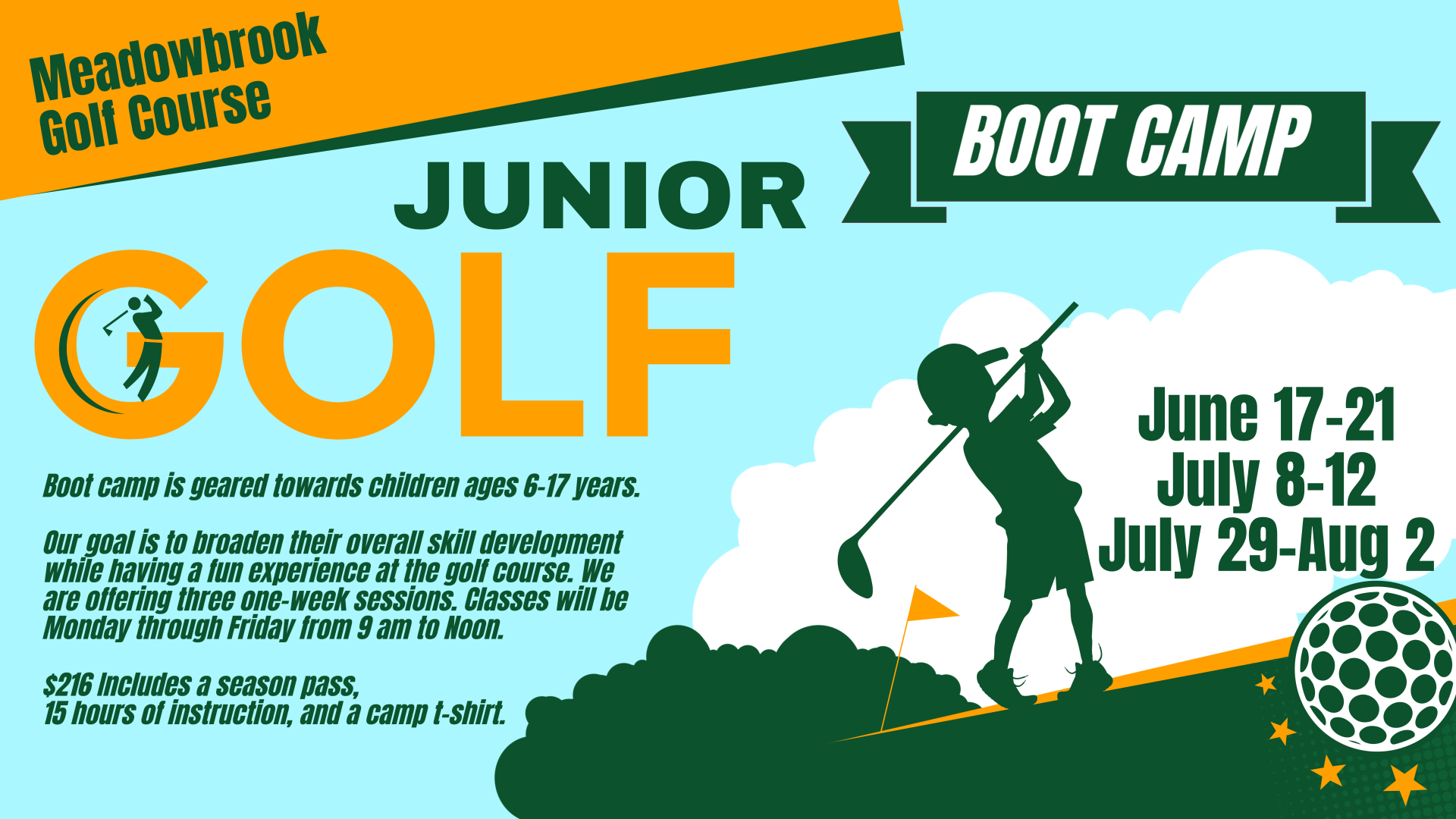 Junior Golf Tournament Flyer 1